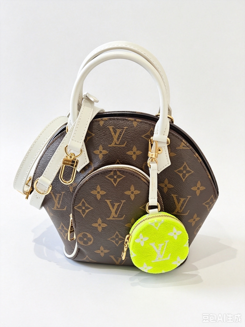 Louis Vuitton Monogram LV Match Ellipse BB White